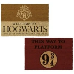 Harry Potter Doormat - This Way To Platform -Home Discount Store 370215 harry potter doormat 37x55cm group