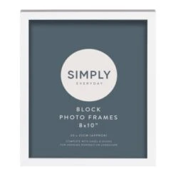 Simply Everyday 8 X 10" Block Frames 3pk - White -Home Discount Store 370280 3pk simply everyday block frames 8x10 white 2
