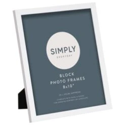 Simply Everyday 8 X 10" Block Frames 3pk - White -Home Discount Store 370280 3pk simply everyday block frames 8x10 white 3