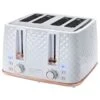 Goodmans Diamond 4 Slice Toaster - White & Rose Gold -Home Discount Store 371982 goodmans diamond white rose gold 4 slice toaster 2