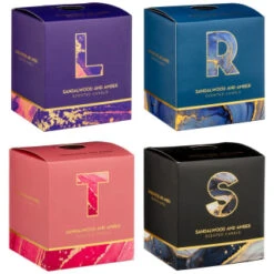 B&M Alphabet Candle (Assorted) - Sandalwood & Amber -Home Discount Store 372815 372816 372849 alphabet candle sandalwood and amber main