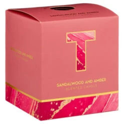 B&M Alphabet Candle (Assorted) - Sandalwood & Amber -Home Discount Store 372815 372816 372849 alphabet candle sandalwood and amber t