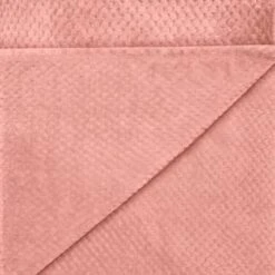 Heritage Collection Waffle Faux Fur Throw - Blush -Home Discount Store 372937 waffle faux fur throw blush 31