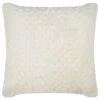 B&M Waffle Faux Fur Cushion 48 X 48cm - Cream -Home Discount Store 373068 waffle faux fur cushion cream