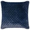 B&M Waffle Faux Fur Cushion - Navy -Home Discount Store 373085 waffle faux fur cushion navy