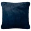 B&M Navy Aspen Faux Fur Cushion 1 B&M Navy Aspen Faux Fur Cushion -Home Discount Store 373089 aspen cushion navy1