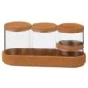 B&M Storage Jars 5pk 1 B&M Storage Jars 5pk -Home Discount Store 373970 set of 4 glass storage jars with cork lids and tray 3