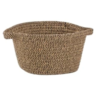 B&M Two Tone Mini Basket - Black & Natural 3 B&M Two Tone Mini Basket - Black & Natural
