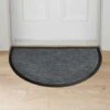 B&M Wave Sculptured Grey Doormat -Home Discount Store 375322 wave sculputred 45x75cm grey doormat