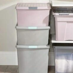 B&M Waffle Clip Box 25.5L - Blush 14 B&M Waffle Clip Box 25.5L - Blush -Home Discount Store 375471 blush 25 5l waffle clip box 6