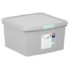 B&M Waffle Clip Box 25.5L - Grey -Home Discount Store 375472 grey 25 5l waffle clip box
