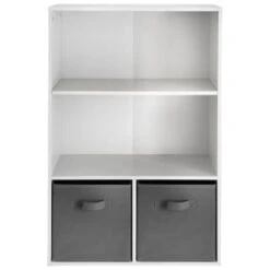 Lokken Bookcase - White -Home Discount Store 376507 lokken white bookshelf 2