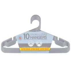 B&M Jumbo Hangers 10pk - Grey -Home Discount Store 376556 10pk strong clothes hangers grey 2