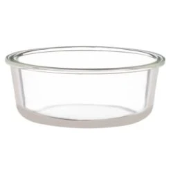 B&M Round Glass Food Containers With Bamboo Lid 2pk -Home Discount Store 376822 2 round glass food containers 3