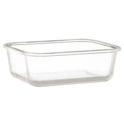 B&M Rectangular Glass Food Containers With Bamboo Lids 2pk 10 B&M Rectangular Glass Food Containers With Bamboo Lids 2pk -Home Discount Store 376824 2pk regular glass food container2 2