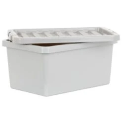B&M Storage Box With Lid 11L - Graphite -Home Discount Store 377031 11l storage box grey 3