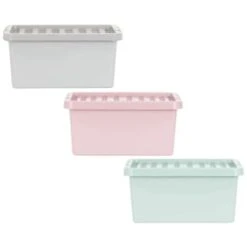 B&M Storage Box With Lid 11L - Sage 11 B&M Storage Box With Lid 11L - Sage -Home Discount Store 377031 377033 377036 11l storage box group