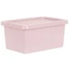 B&M Storage Box With Lid 11L - Dusty Pink