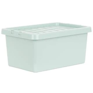 B&M Storage Box With Lid 11L - Sage 3 B&M Storage Box With Lid 11L - Sage