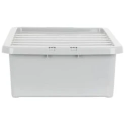 B&M Under Bed Storage Box 32L - Grey -Home Discount Store 377037 under bed storage box 32l grey