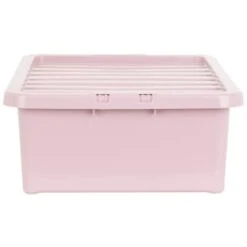 B&M Under Bed Storage Box 32L - Dusty Pink -Home Discount Store 377038 under bed storage box 32l dusty pink 2