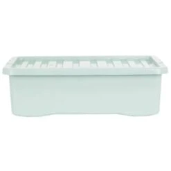 B&M Under Bed Storage Box 32L - Sage -Home Discount Store 377040 under bed storage box 32l sage