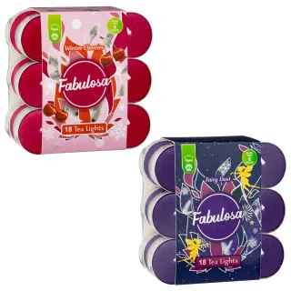 Fabulosa Tea Lights 18pk - Winter Cherries 4 Fabulosa Tea Lights 18pk - Winter Cherries - Image 2