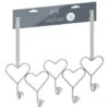 B&M Heart Diamante Overdoor Hooks 2 B&M Heart Diamante Overdoor Hooks -Home Discount Store 377713 5 ball heart diamante hooks