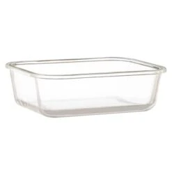 B&M Rectangular Glass Food Container With Bamboo Lid 8 B&M Rectangular Glass Food Container With Bamboo Lid -Home Discount Store 378623 regular glass food container