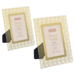 B&M Harmony Glass Photo Frame 5 X 7" - Gold -Home Discount Store 380067 380068 harmony glass photo frame main