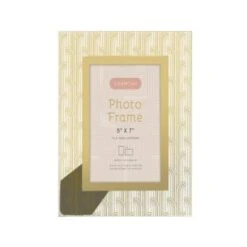 B&M Harmony Glass Photo Frame 5 X 7" - Gold -Home Discount Store 380068 harmony glass photo frame 5x7 1