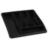 Addis Cutlery Drawer Organiser - Black -Home Discount Store 380147 addis eco drawer organiser black