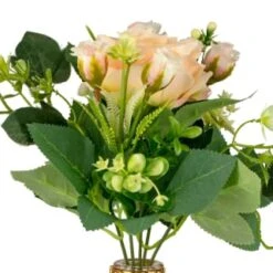 B&M Pink Flowers In Wire Planter -Home Discount Store 380173 pink flowers in wire planter 2