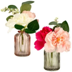 B&M Rose And Eucalyptus - Blush -Home Discount Store 380196 rose and eucalyptus group