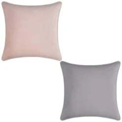Supersoft Velvet Cushion Covers 2pk - Blush -Home Discount Store 380355 380356 velvet cushion covers group 2