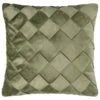 B&M Basket Weave Velvet Cushion - Sage -Home Discount Store 380438 basket weave velvet cushion sage