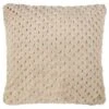 B&M Waffle Faux Fur Cushion - Natural 1 B&M Waffle Faux Fur Cushion - Natural -Home Discount Store 380491 waffle faux fur cushion natural