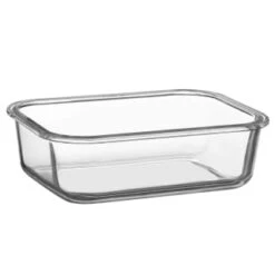B&M Pink Glass Food Container - Large -Home Discount Store 380659 glass food container pink large