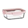 B&M Pink Glass Food Container - Medium 2 B&M Pink Glass Food Container - Medium -Home Discount Store 380660 glass food container pink medium 2