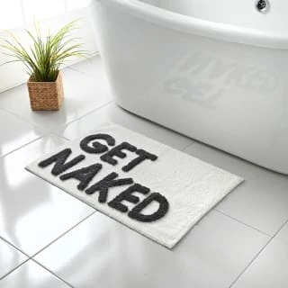Get Naked Tufted Bath Mat - White 3 Get Naked Tufted Bath Mat - White