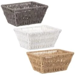 B&M Syros Mini Wicker Basket - Natural -Home Discount Store 381905 381906 381907 syros mini basket main 1