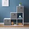 Lokken 1-2-3 Shelving Unit & Baskets - White 1 Lokken 1-2-3 Shelving Unit & Baskets - White -Home Discount Store 383073 lokken 1 2 3 cube white with 3 baskets