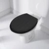 B&M Tongue & Groove Toilet Seat - Black -Home Discount Store 383098 t and g toilet seat black