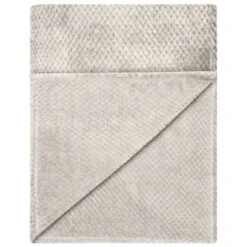 B&M Waffle Throw - Silver 8 B&M Waffle Throw - Silver -Home Discount Store 383149 home collection supersoft waffle throw