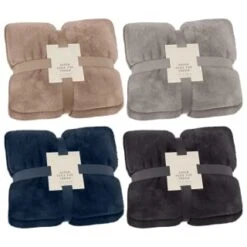 Heritage Collection Aspen Faux Fur Throw - Navy -Home Discount Store 383178 383180 383182 383183 aspen throw group 2