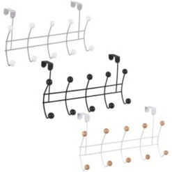 B&M 10 Ball Overdoor Hooks - Silver -Home Discount Store 383570 10 ball overdoor hooks main