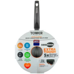 Tower Cerastone Multi-Pan 28cm -Home Discount Store 383608 28cm cerastone multi pan