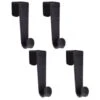 B&M Velvet Overdoor Hooks 4pk - Black -Home Discount Store 383665 4 velvet non slip over door hooks black 2