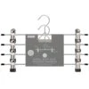 Metal Soft Grip Clip Hangers 4pk -Home Discount Store 383689 4pk metal soft grip trouser hangers 2
