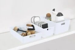 Soho Storage Tub 10 X 30 X 10cm - White -Home Discount Store 384310 384319 384402 soho box white group